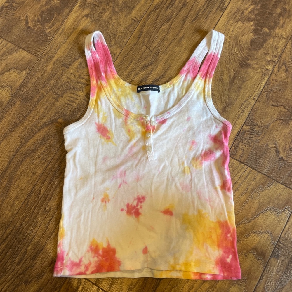 brandy Melville tye dye crop tank